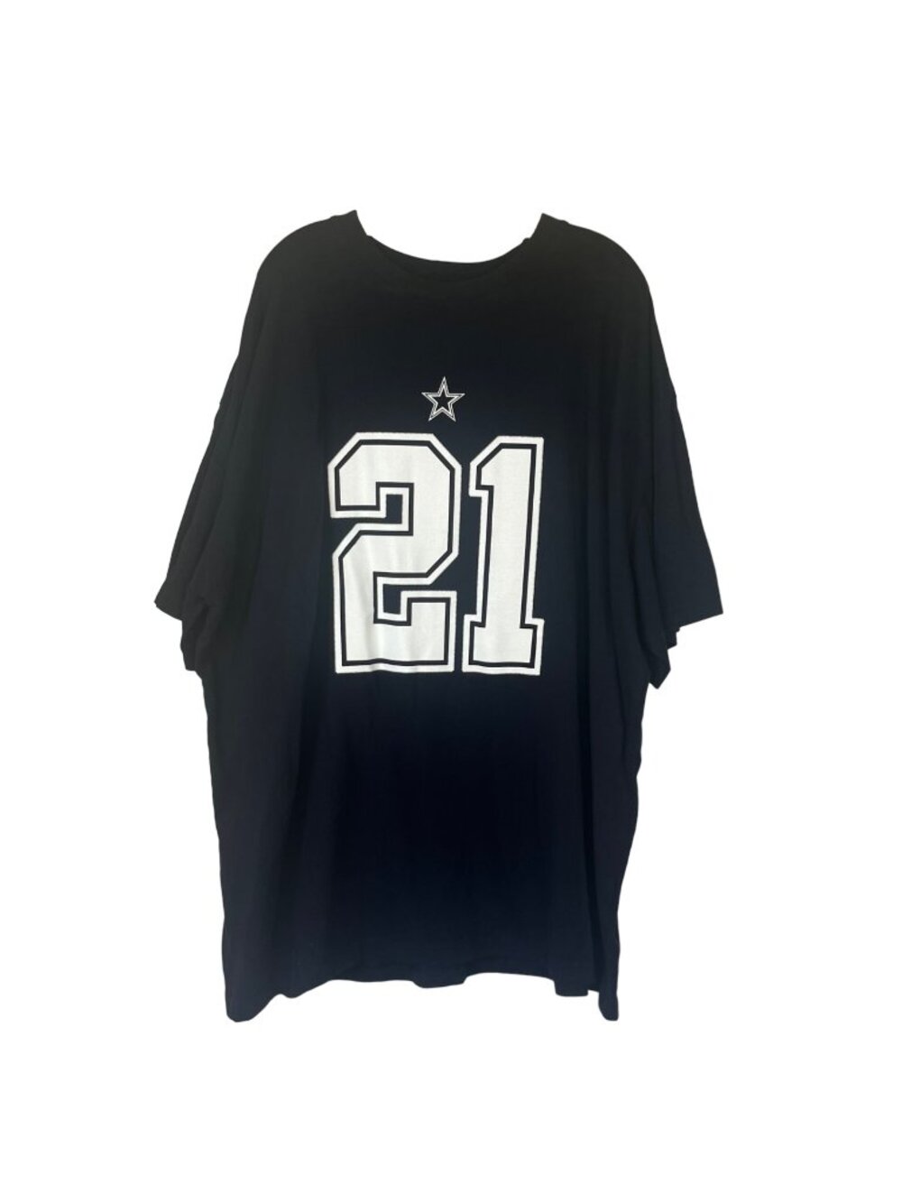 Dallas Cowboys Authentic Ezekiel Elliott #21 Tshirt Dark Navy Size 3XL